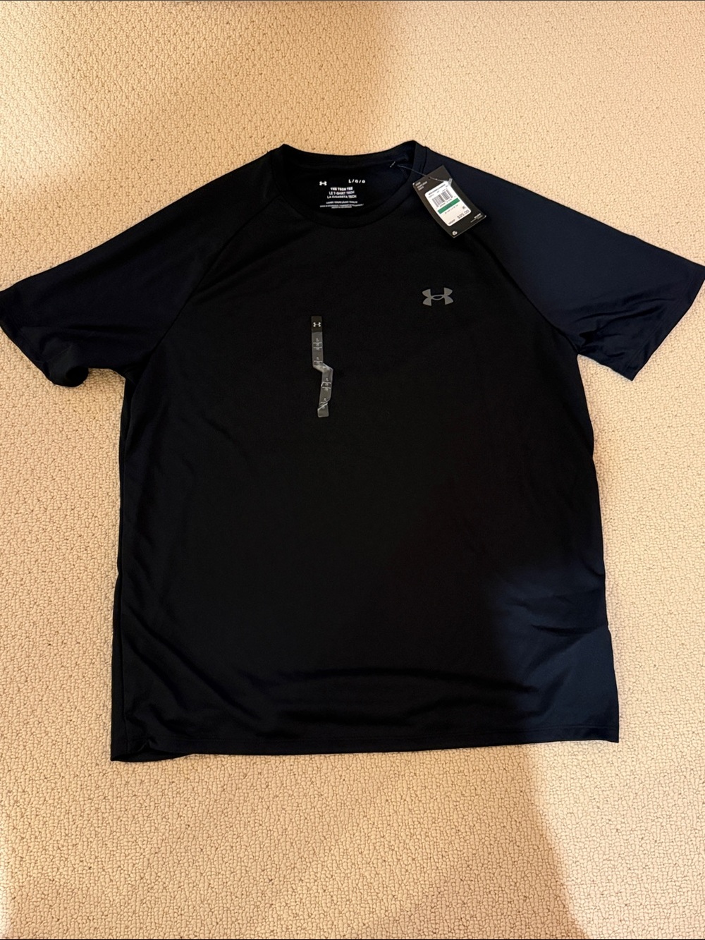 Under Armour Black Short Sleeve Men's Athletic Tee